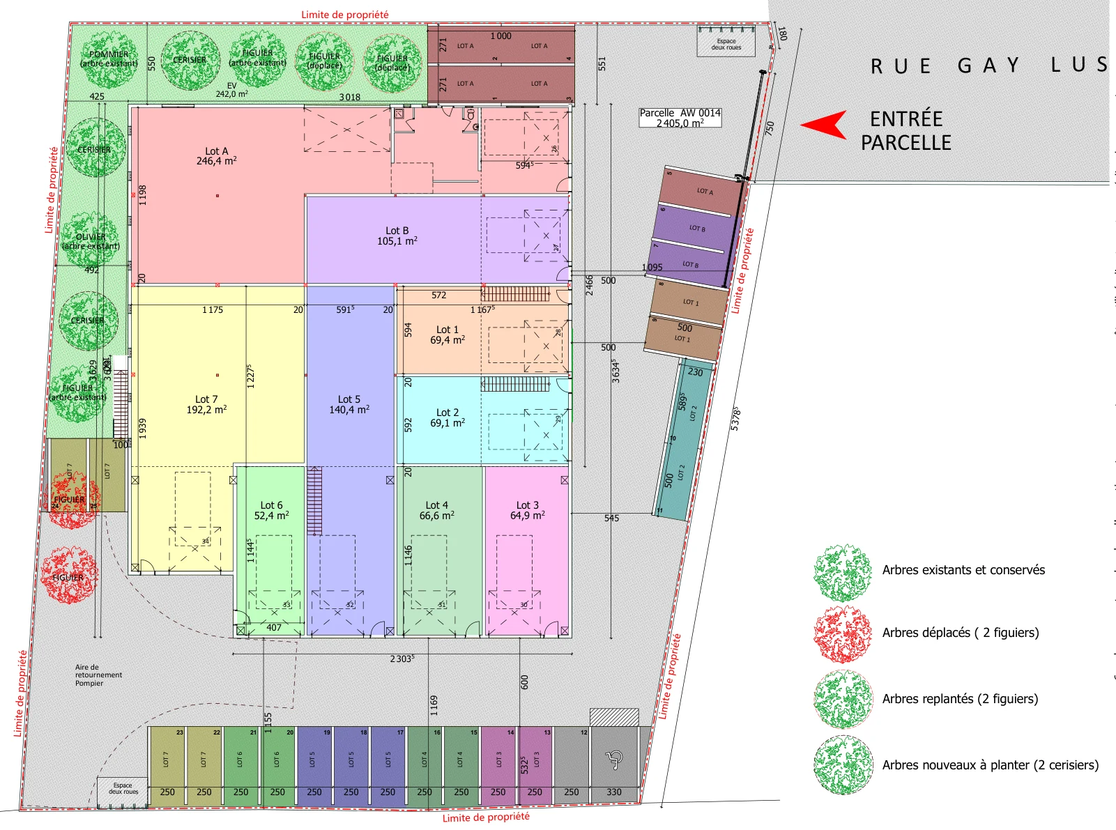 Plan APS — RDC projet · Ech. 1:250 — Le Météor